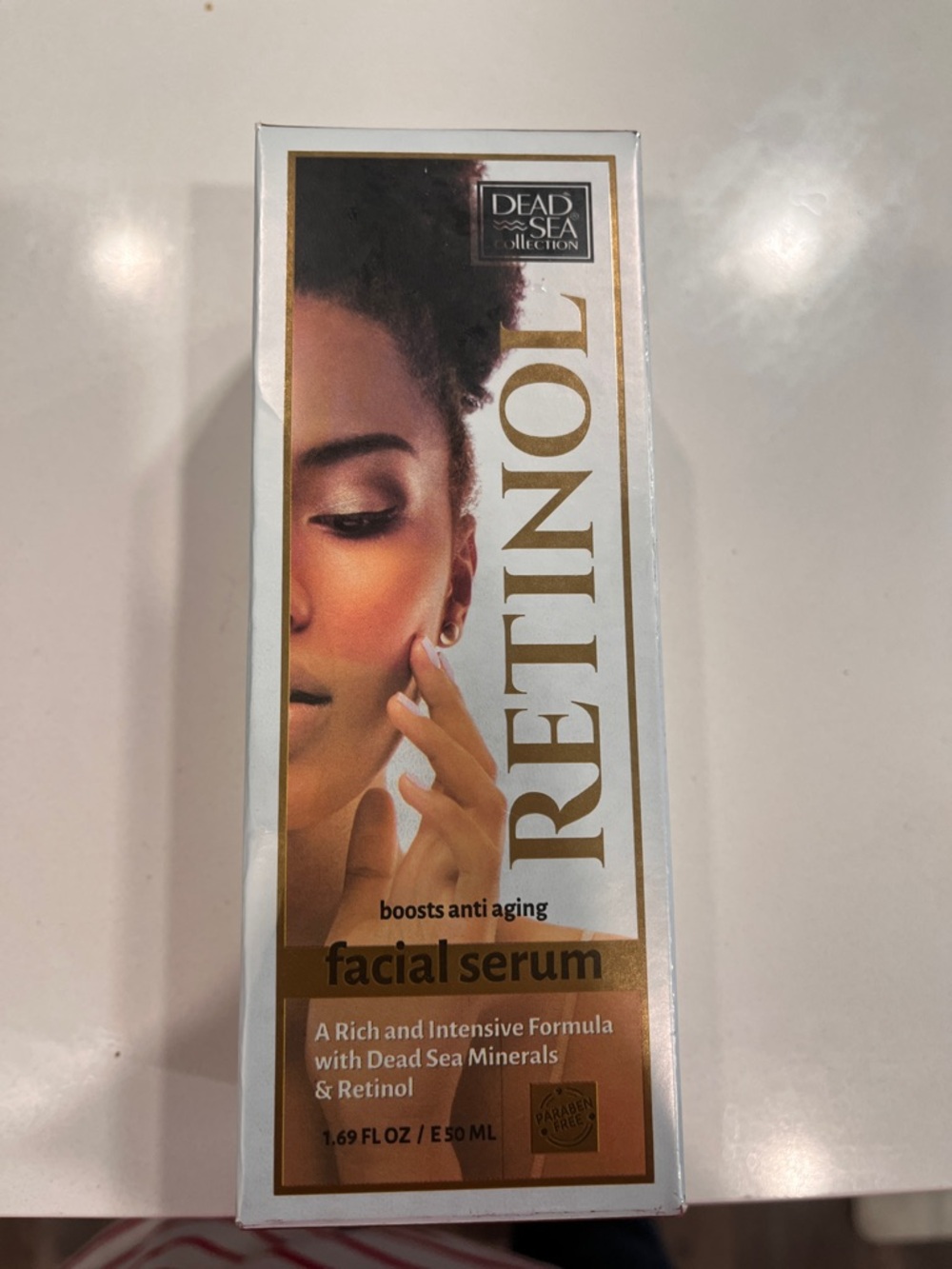 Dead Sea Retinol Facial Serum - Gold/White